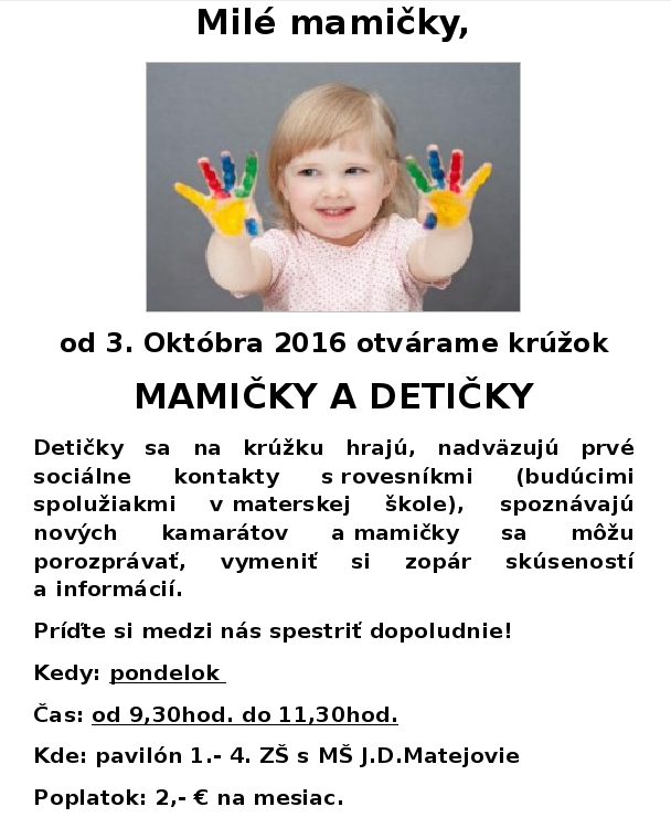 Mamičky detičky